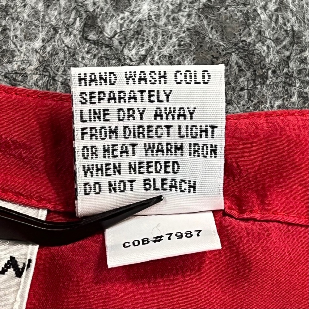 Vintage Carol Horn Signature Red 100% Silk Tank Top Women's XL Chic Quiet Luxury - Picture 6 of 8